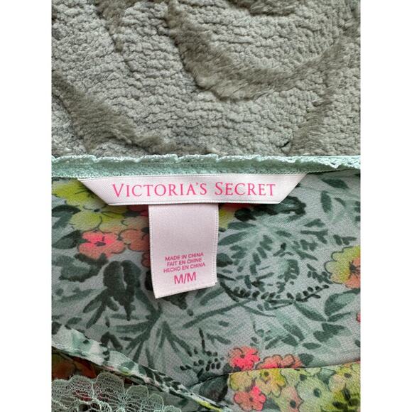 Y2K Victoria’s Secret Floral Mesh Slip Nightgown Lace Trim Medium M - Picture 6 of 7